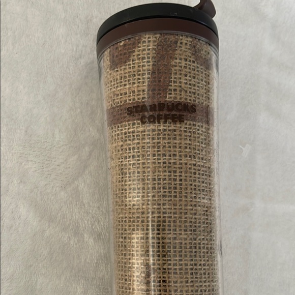 Starbucks Brown Burlap Tumbler - Picture 1 of 6